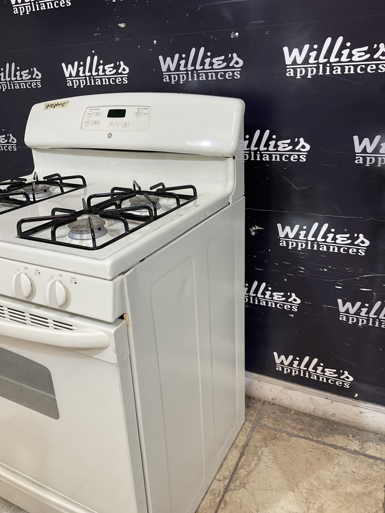 Ge Used Gas Propane Stove 30inches (Bisque) 