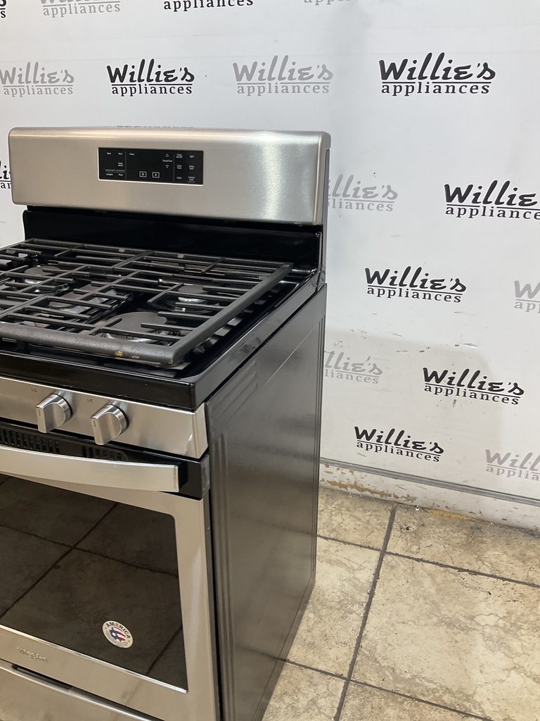Whirlpool Used Natural Gas Stove 30inches (Stainless Steel) 