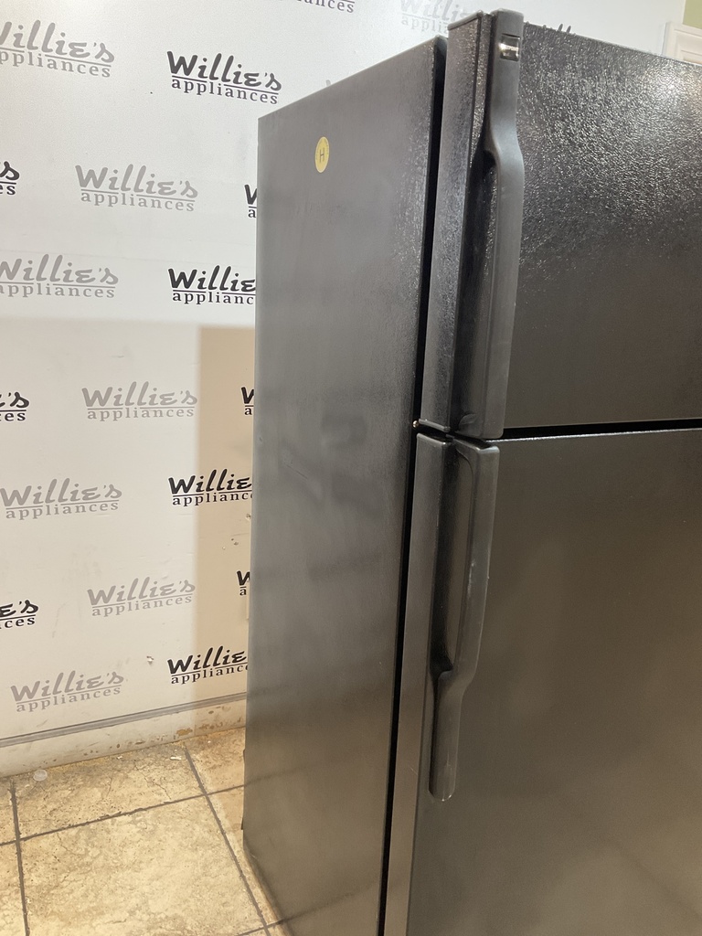 Hotpoint Used Refrigerator Top and Bottom 28x64 1/2” (Black) 