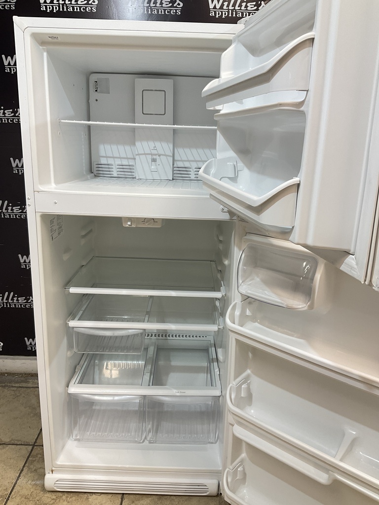 Frigidaire Used Refrigerator Top and Bottom 30x69 (White) 