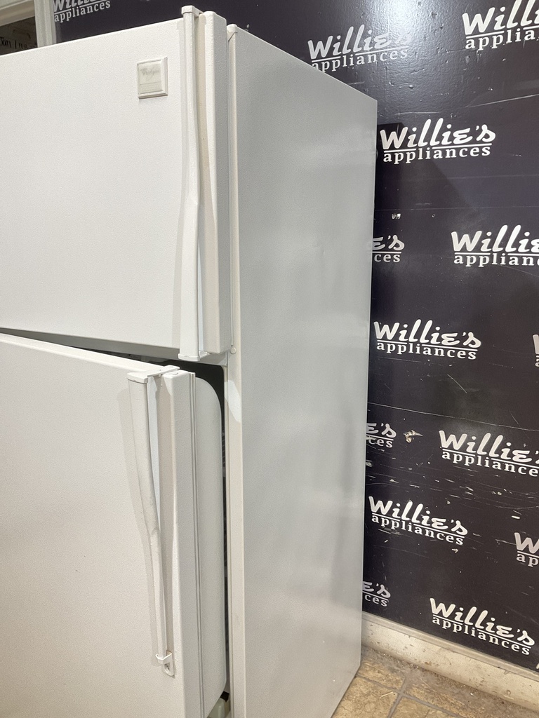 Whirlpool Used Refrigerator Top and Bottom 28x63 (white) 