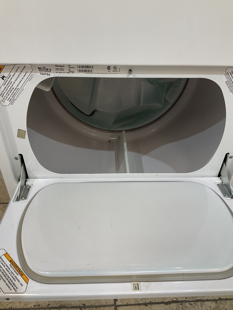 Whirlpool Used Electric Dryer 220volts (30 AMP) 29inches {3 prong} (White) 