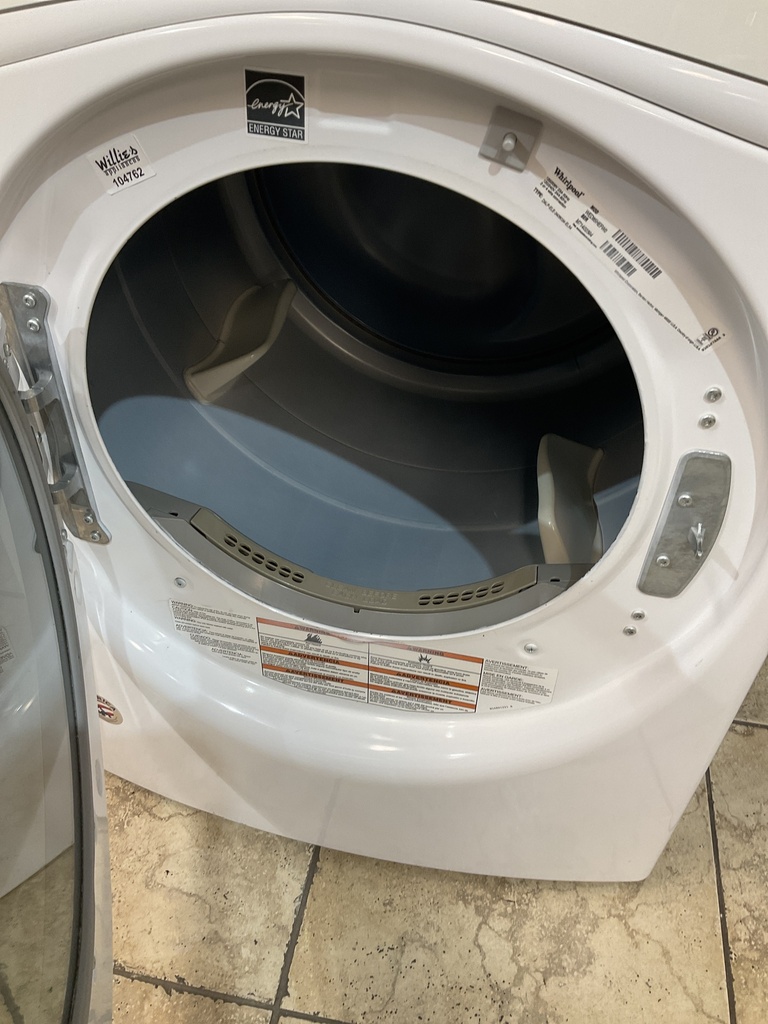 Whirlpool Used Electric Dryer 220volts (30 AMP) 27inches {3 prong} (White) 