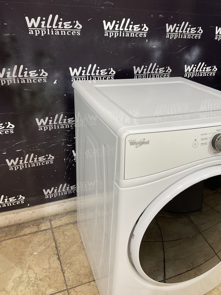Whirlpool Used Electric Dryer 220volts (30 AMP) 27inches {3 prong} (White) 