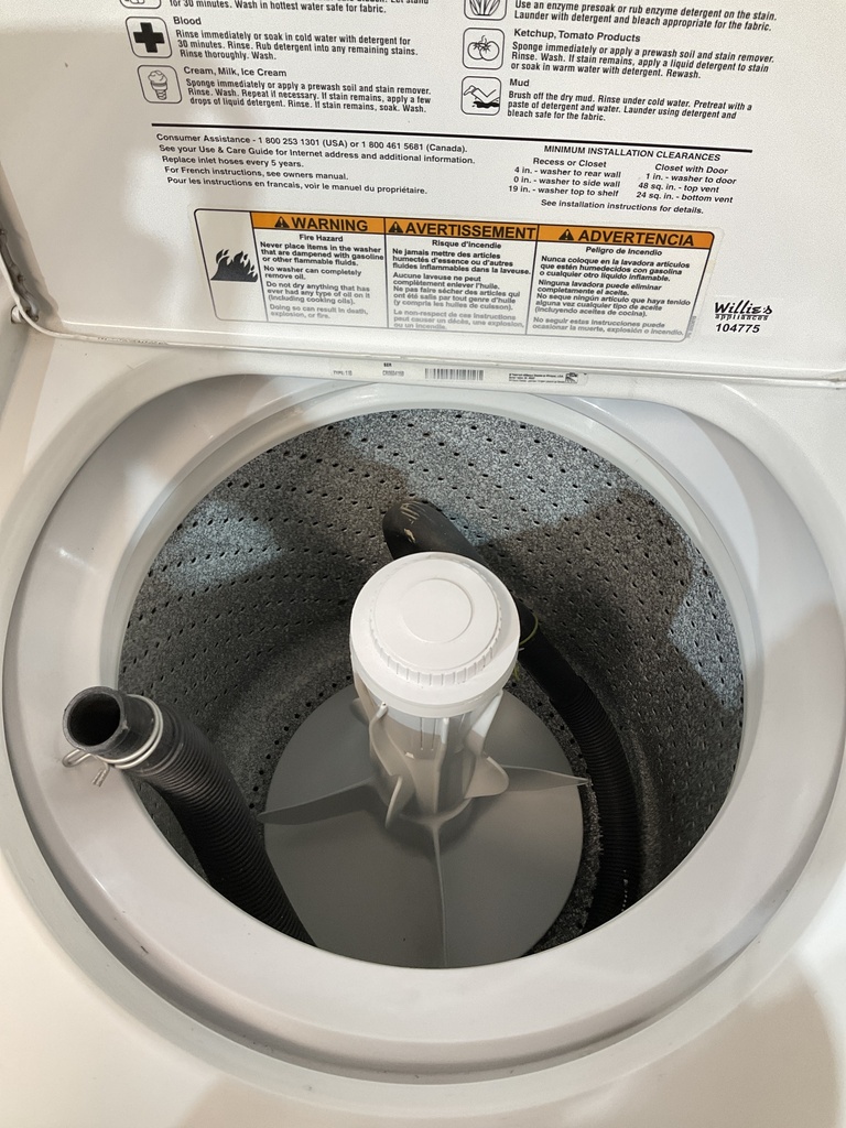 Whirlpool Used Washer Top-load 24inches (White) 
