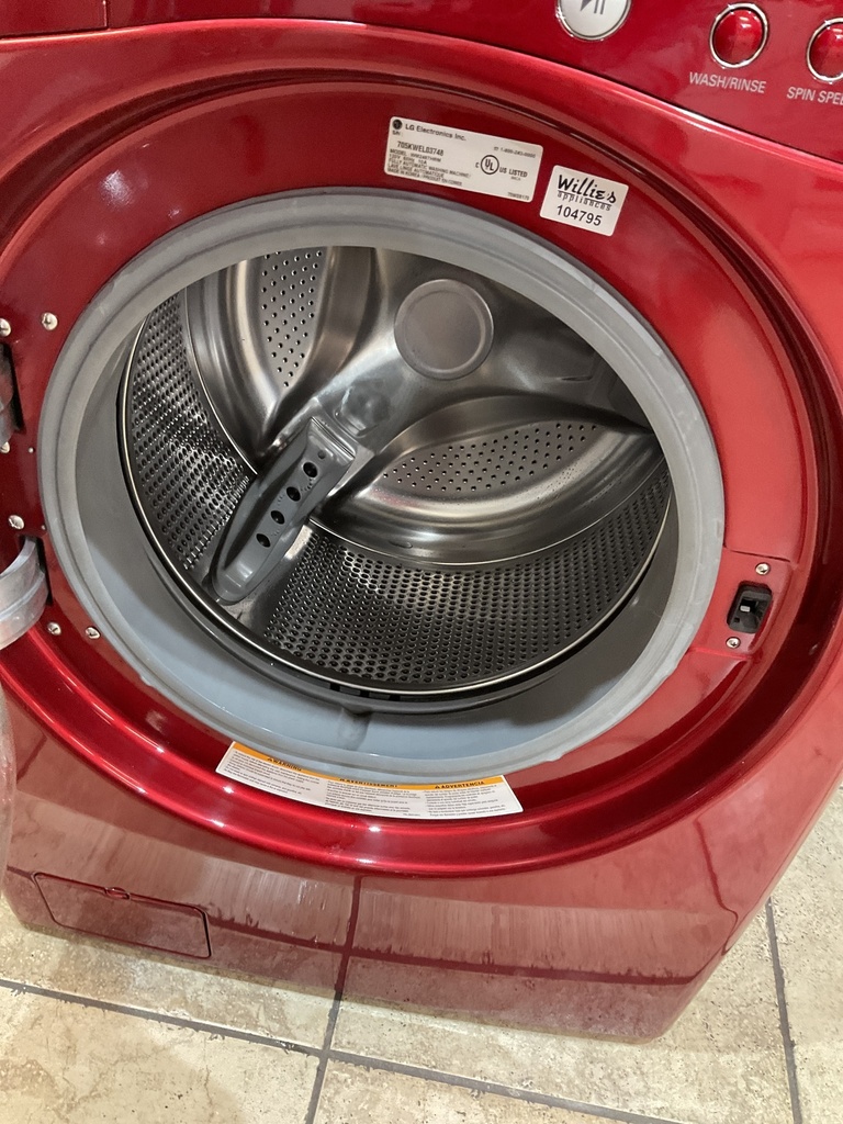 Lg Used Washer Front-load 27inches (Red) 