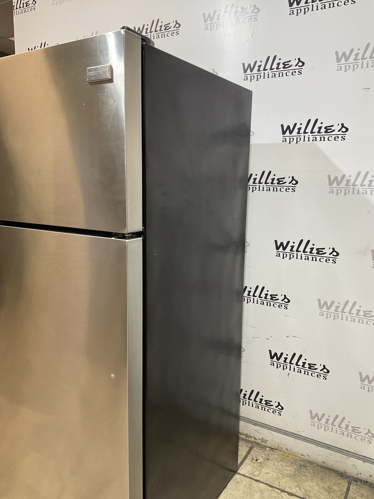 Frigidaire Used Refrigerator Top and Bottom 28 1/2” x 65” (Stainless Steel) 