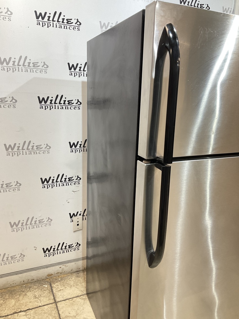 Frigidaire Used Refrigerator Top and Bottom 28 1/2” x 65” (Stainless Steel) 