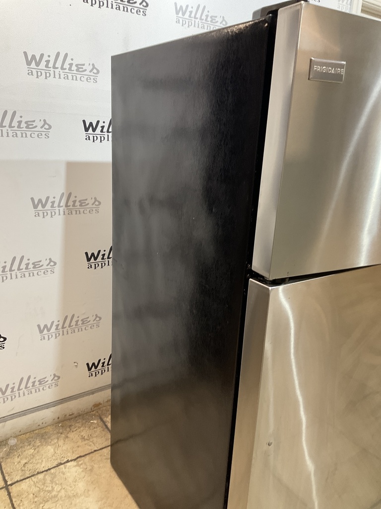 Frigidaire Used Refrigerator Top and Bottom 28x 60 1/2” (Stainless Steel) 