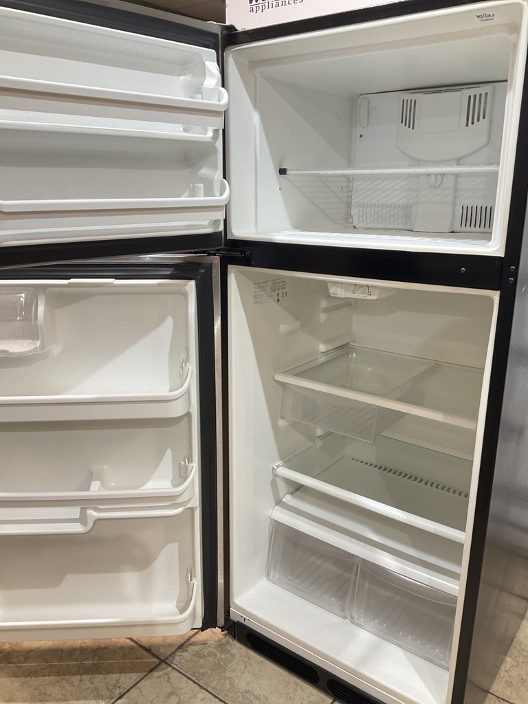 Frigidaire Used Refrigerator Top and Bottom 28x64 1/2” (Stainless Steel) 