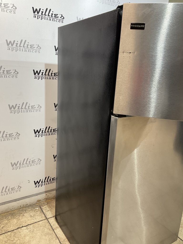Frigidaire Used Refrigerator Top and Bottom 28x64 1/2” (Stainless Steel) 