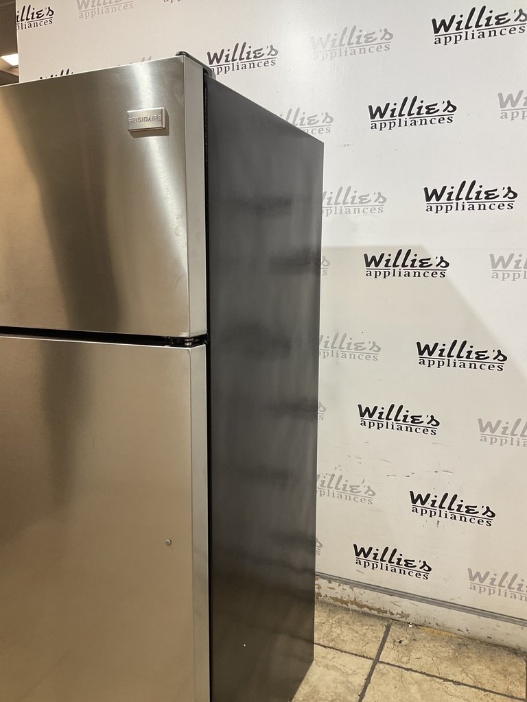 Frigidaire Used Refrigerator Top and Bottom 28 1/2” x 65” (Stainless Steel) 
