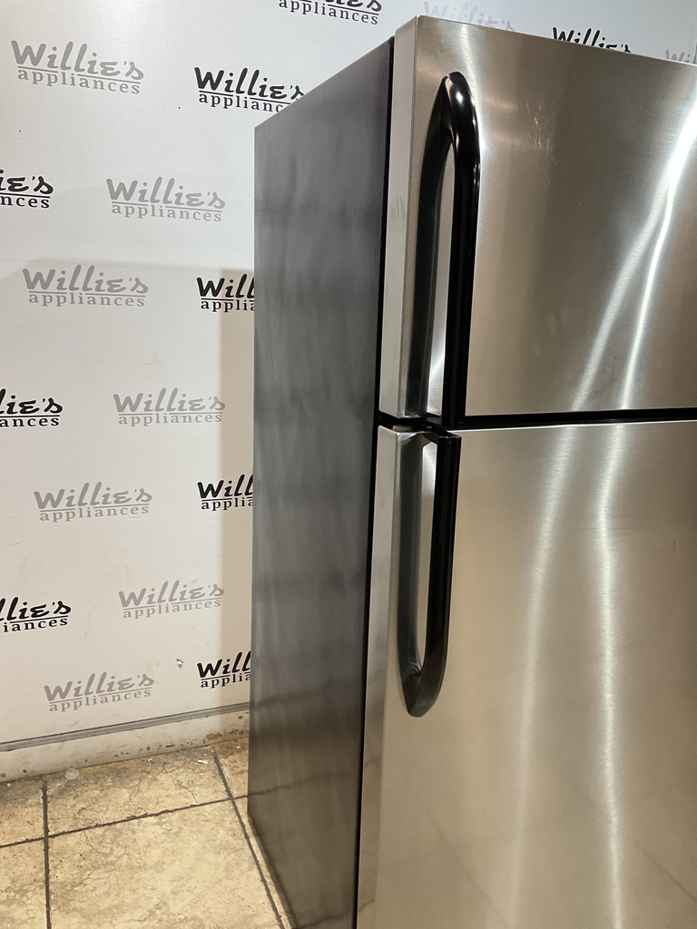 Frigidaire Used Refrigerator Top and Bottom 28 1/2” x 65” (Stainless Steel) 