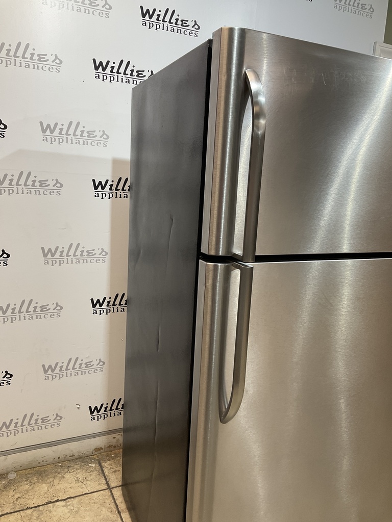 Frigidaire Used Refrigerator Top and Bottom 30x65 1/2’ (Stainless Steel) 