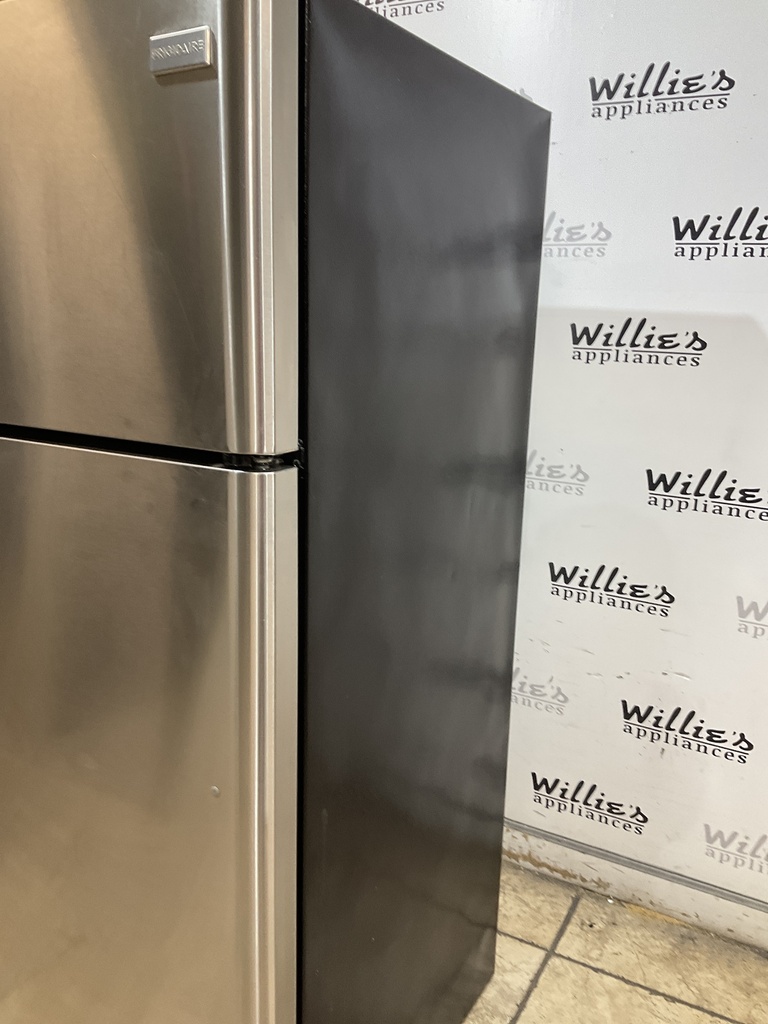 Frigidaire Used Refrigerator Top and Bottom 30x66 (Stainless Steel) 