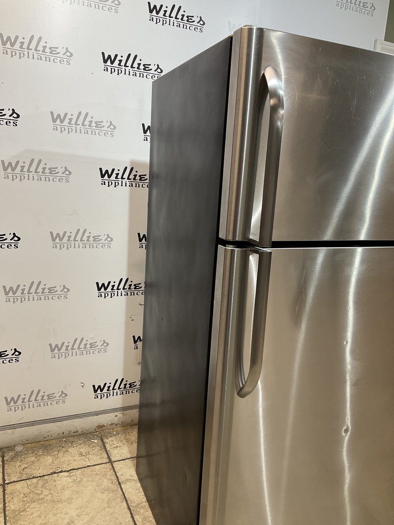 Frigidaire Used Refrigerator Top and Bottom 30x66 (Stainless Steel) 