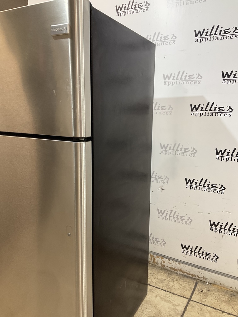 Frigidaire Used Refrigerator Top and Bottom 30x66 (Stainless Steel) 