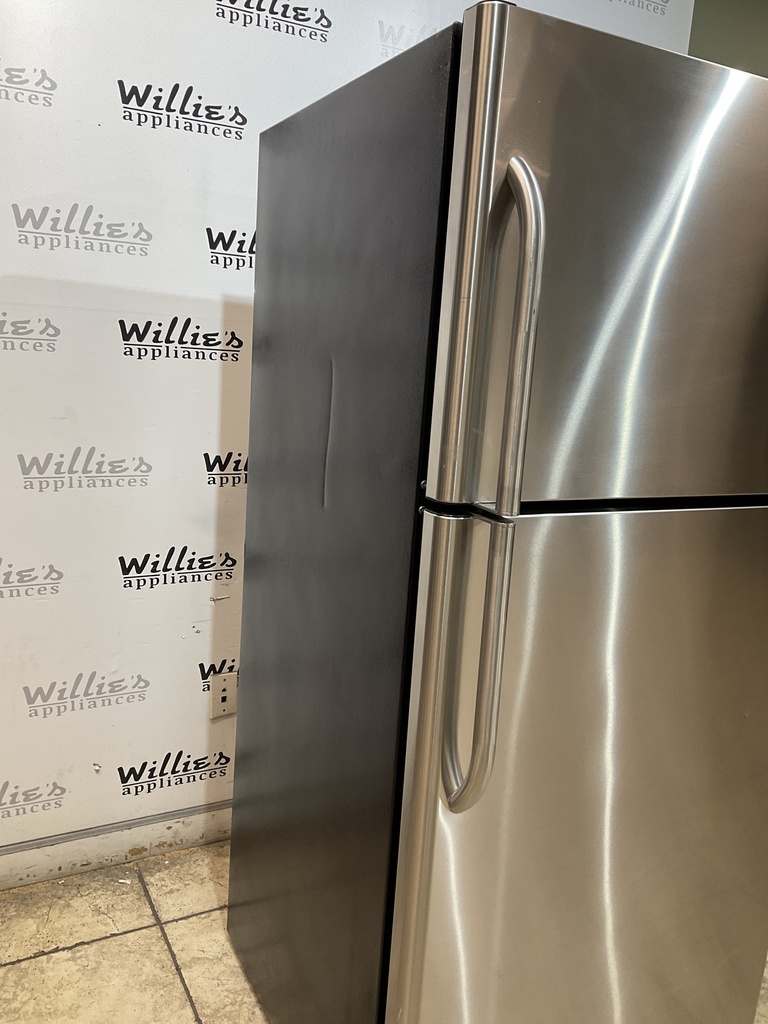 Ge Used Refrigerator Top and Bottom 30x66 (Stainless Steel) 