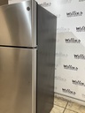 Ge Used Refrigerator Top and Bottom 28x67 (Stainless Steel) 