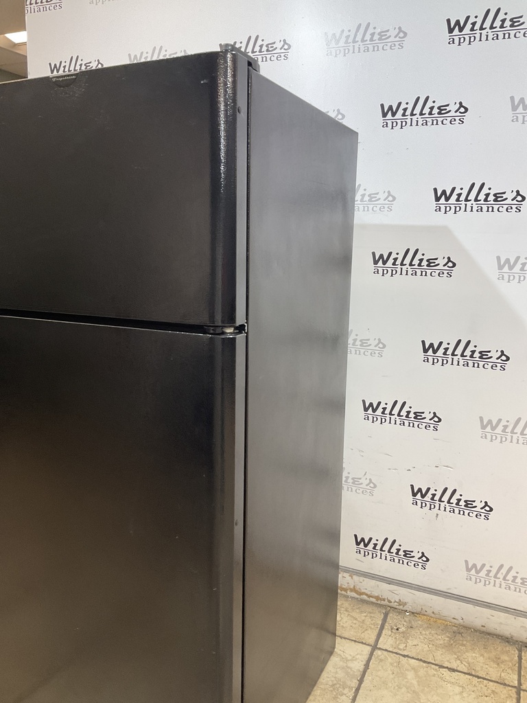 Frigidaire Used Refrigerator Top and Bottom 30x66 1/2” (Black) 