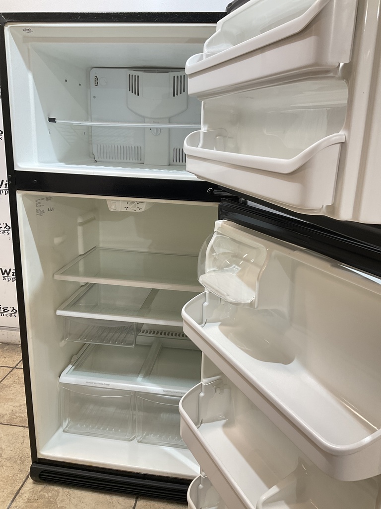 Frigidaire Used Refrigerator Top and Bottom 30x66 1/2” (Black) 