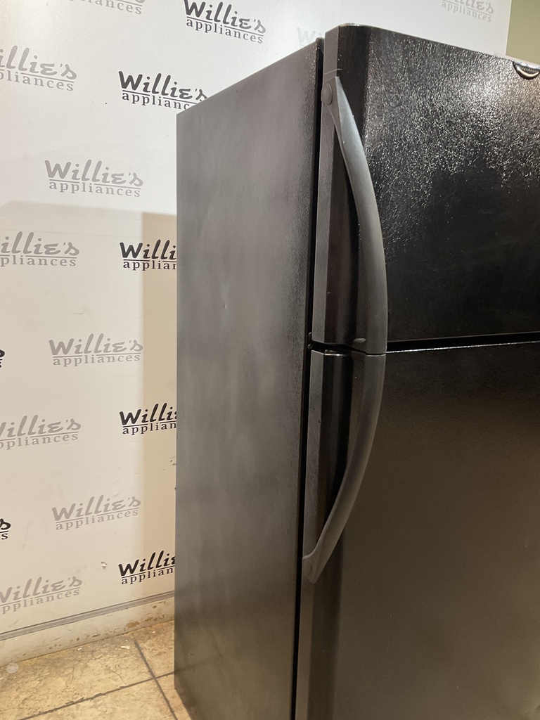 Frigidaire Used Refrigerator Top and Bottom 30x66 1/2” (Black) 