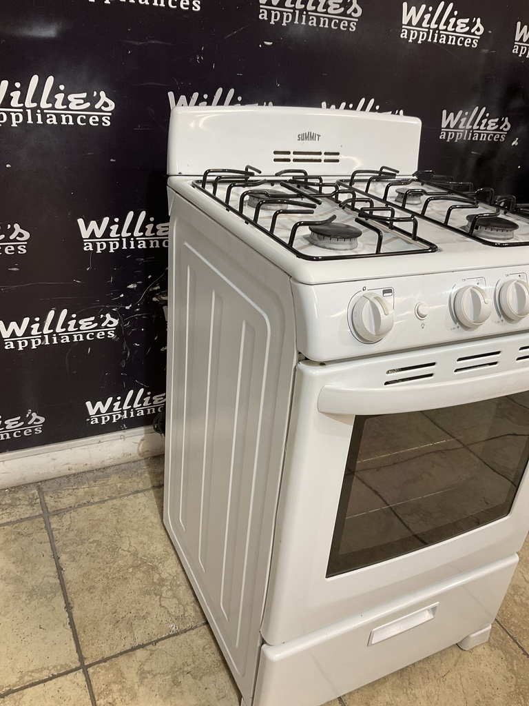 Summit Used Natural Gas Stove 24inches (white) 