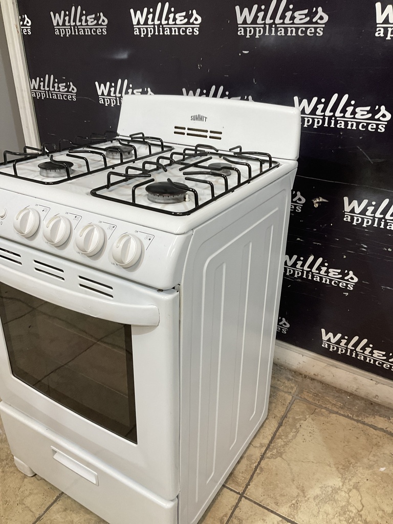 Summit Used Natural Gas Stove 24inches (white) 