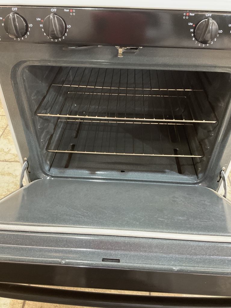 Hotpoint Used Natural Gas Stove 30inches (White/Black) 