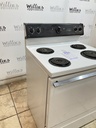 Ge Used Electric Stove 220volts (40/50 AMP) 30inches {no cord} (white/Black) 