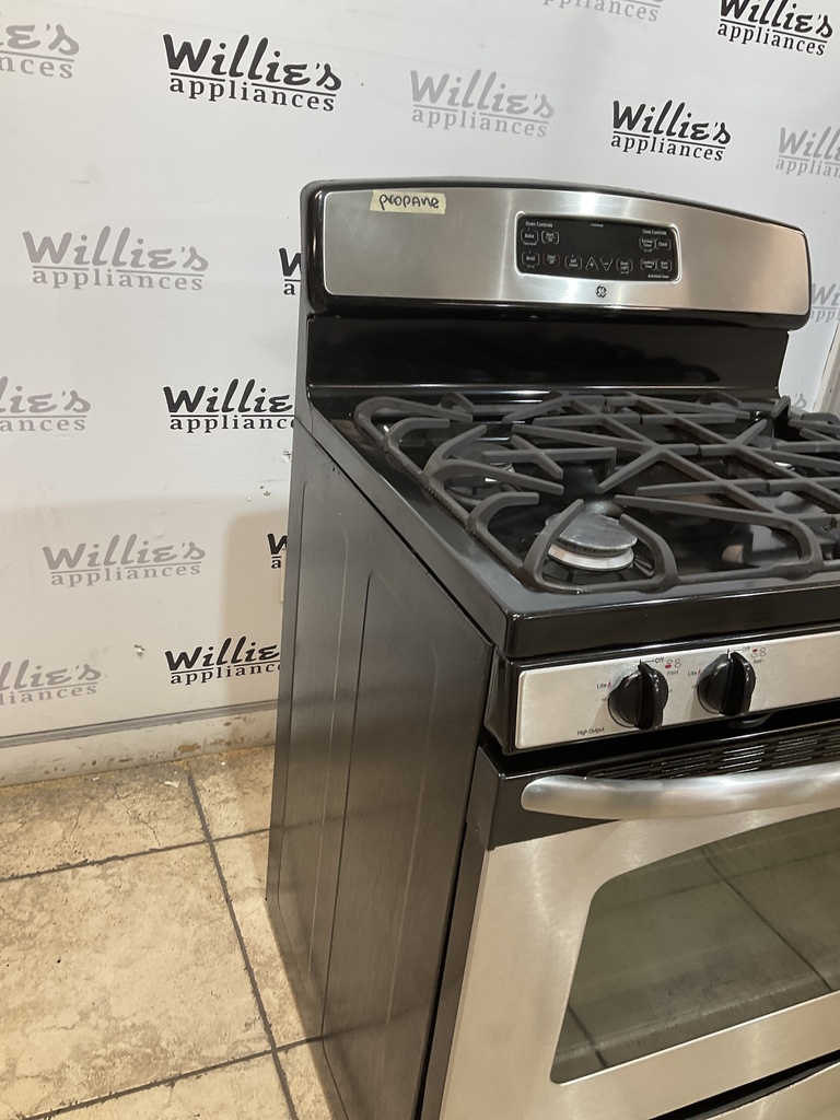 Ge Used Gas Propane Stove 30inches (Stainless Steel) 