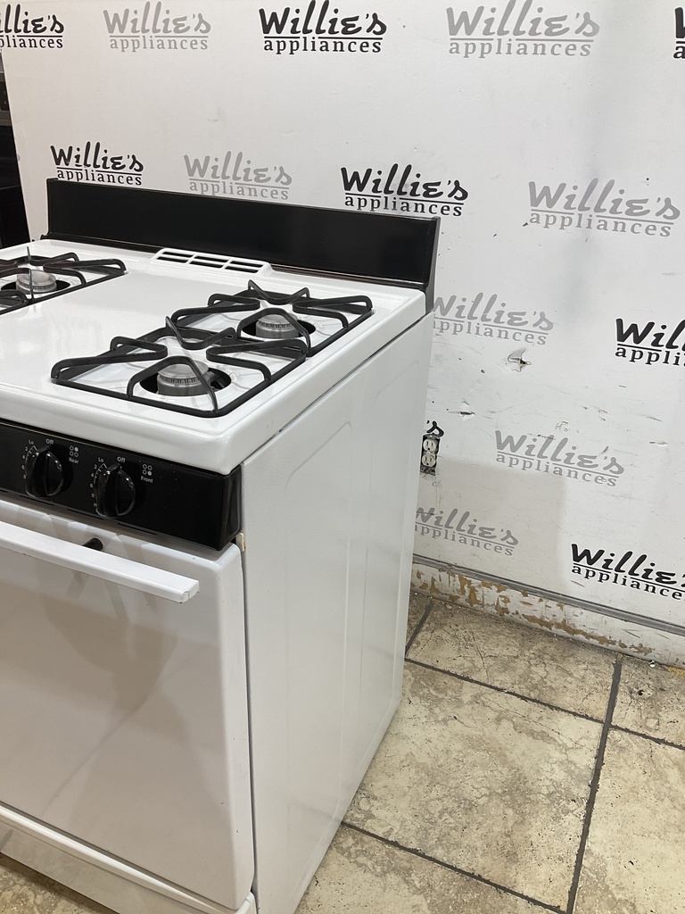 Hotpoint Used Natural Gas Stove 30inches (White/Black) 