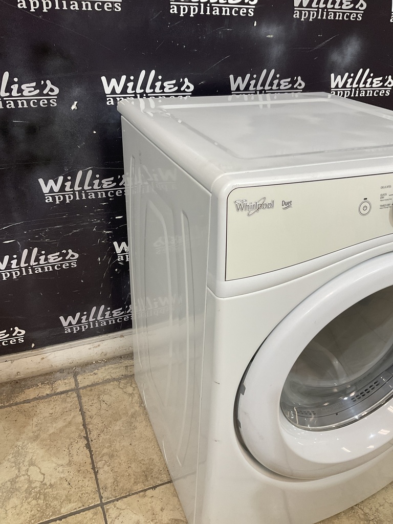 Whirlpool Used Electric Dryer 220volts (30 AMP) 27inches {3 prong} (White) 
