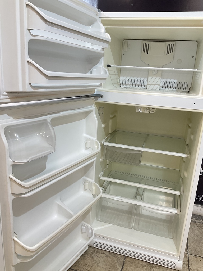 Frigidaire Used Refrigerator Top and Bottom 30x65 1/2” (White) 