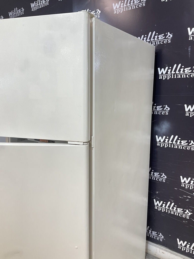 Ge Used Refrigerator Top and Bottom 30x66 (Bisque) 