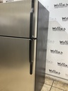 Ge Used Refrigerator Top and Bottom 28x64 1/2” (Stainless Steel) 
