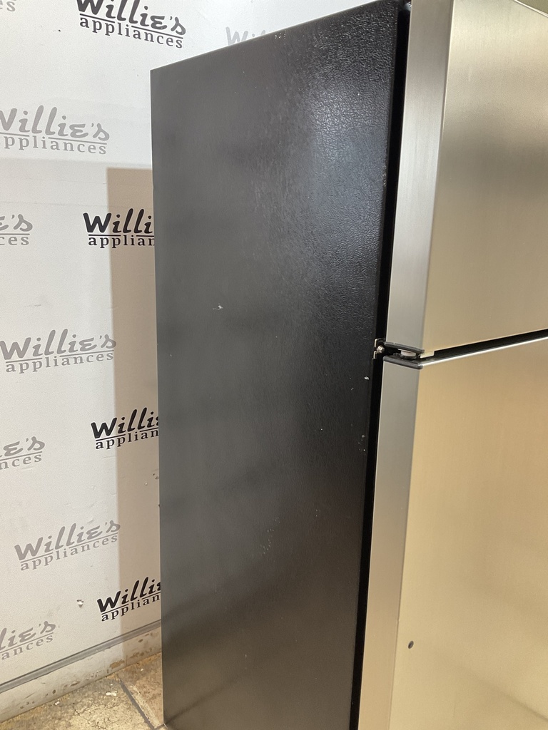 Ge Used Refrigerator Top and Bottom 28x64 1/2” (Stainless Steel) 