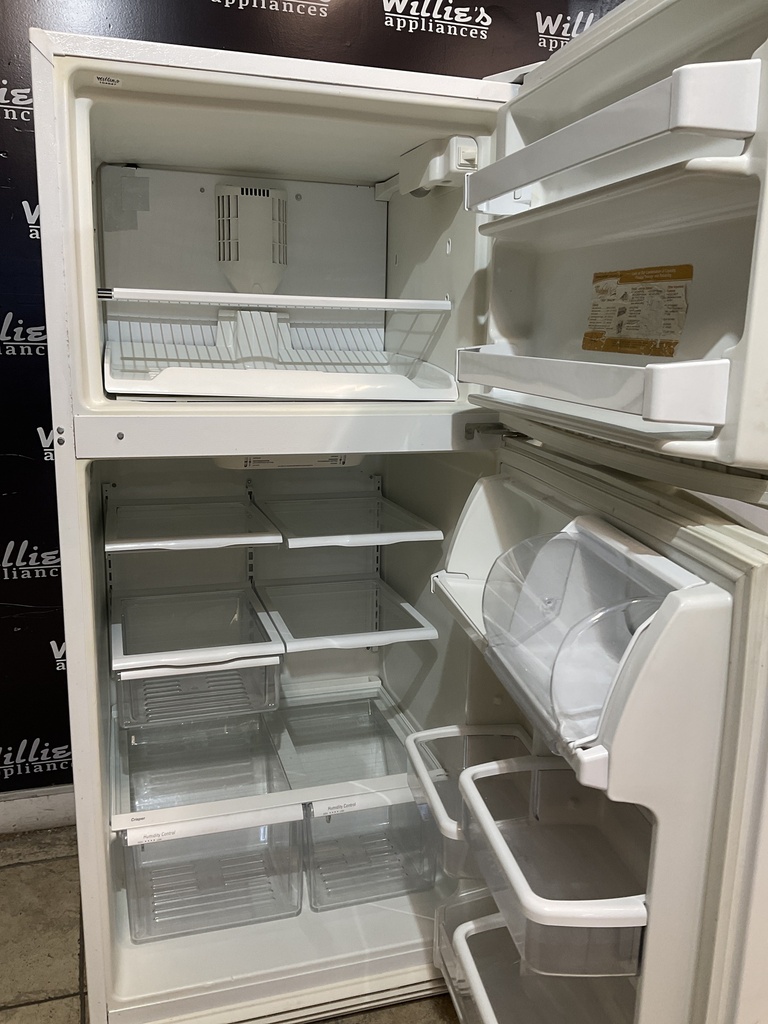 Whirlpool Used Refrigerator Top and Bottom 30 1/2” x 66 1/2” (White) 