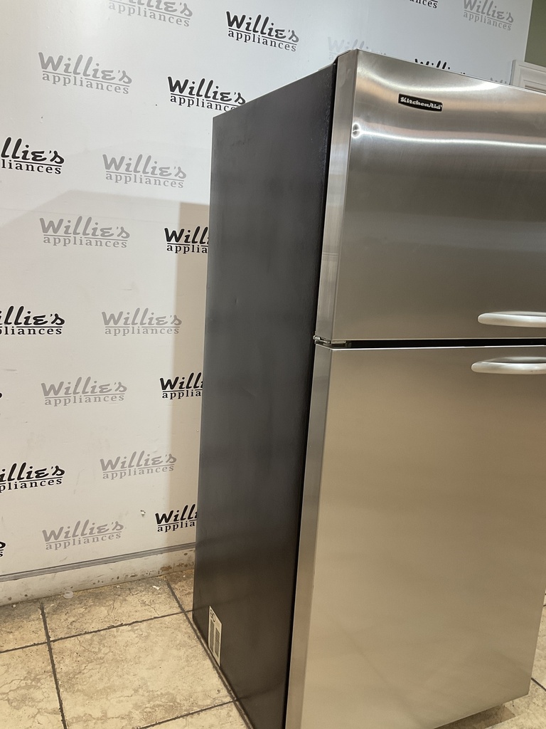KitchenAid Used Refrigerator Top and Bottom 30x65 1/2” (Stainless Steel) 