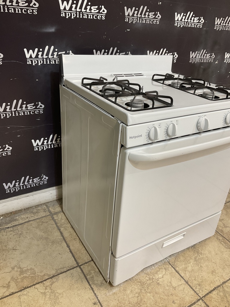 Hotpoint Used Natural Gas Stove 30inches (White) 