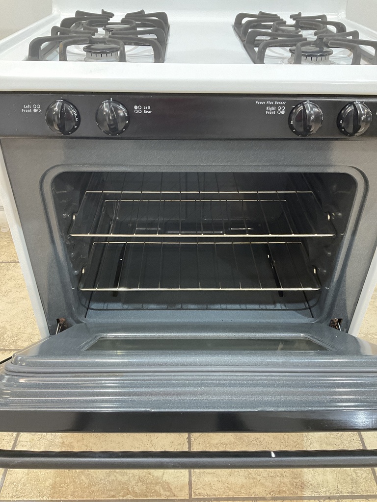 Kenmore Used Natural Gas Stove 30inches (White/Black) 