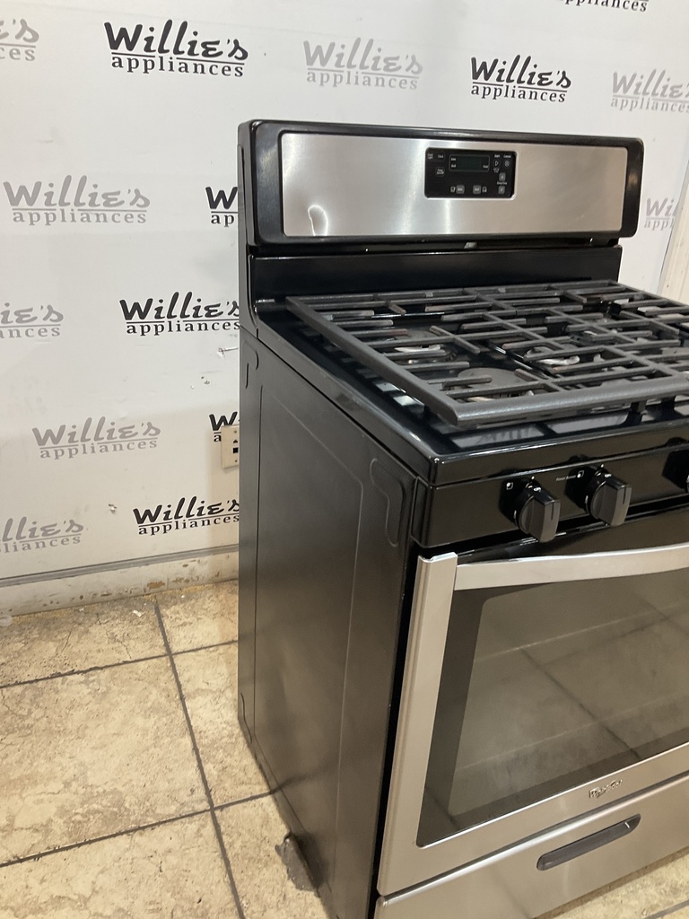Whirlpool Used Natural Gas Stove 30inches (stainless steel) 