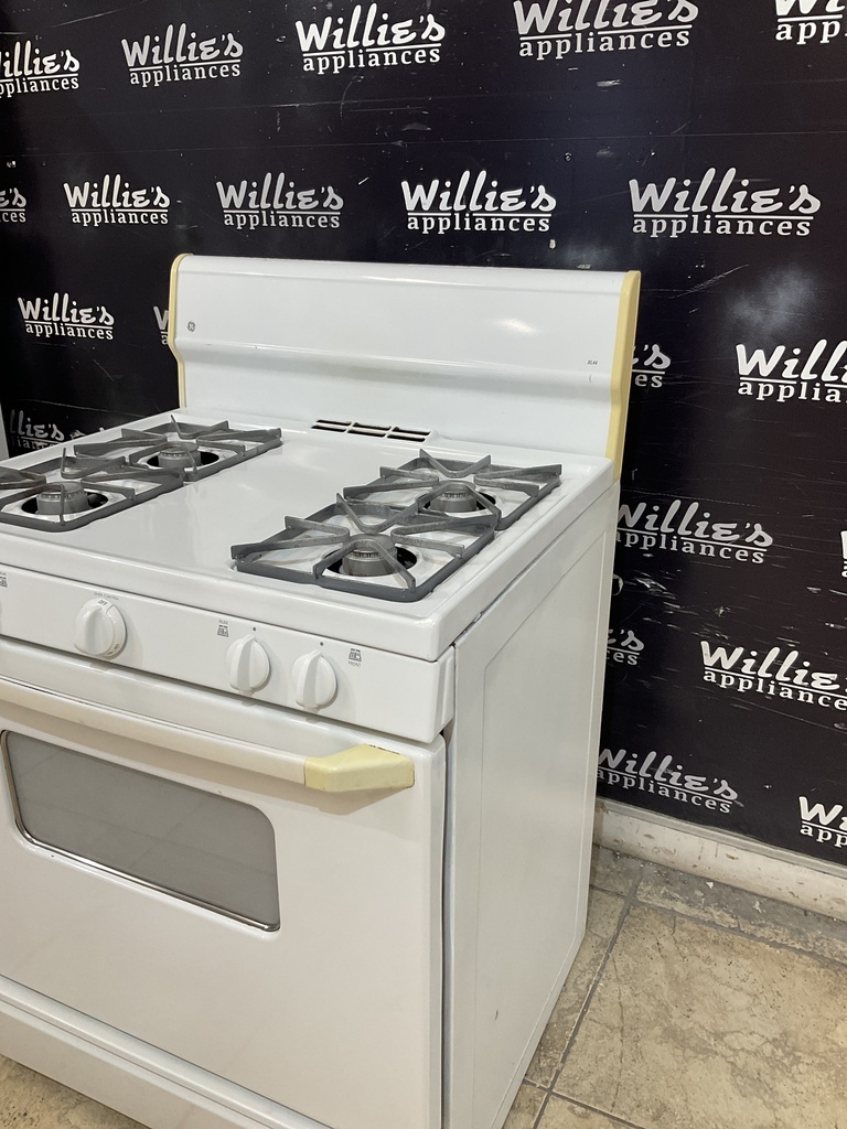 Ge Used Natural Gas Stove 30inches (White) 
