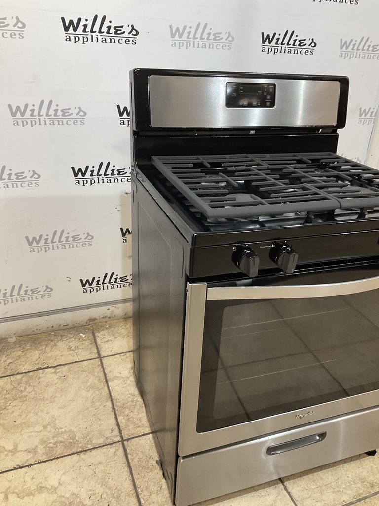 Whirlpool Used Natural Gas Stove 30inches (Stainless Steel) 
