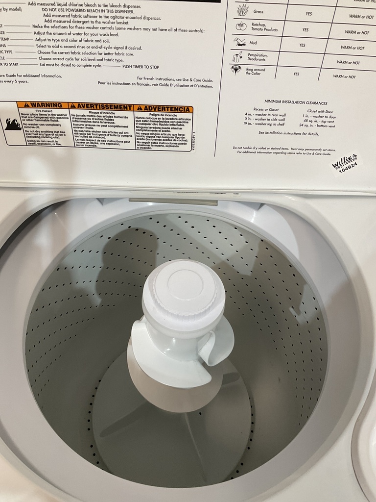 Whirlpool Used Washer Top-load 27inches (White) 
