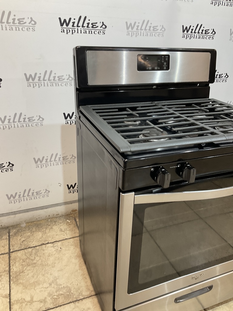 Whirlpool Used Natural Gas Stove 30inches (Stainless Steel) 