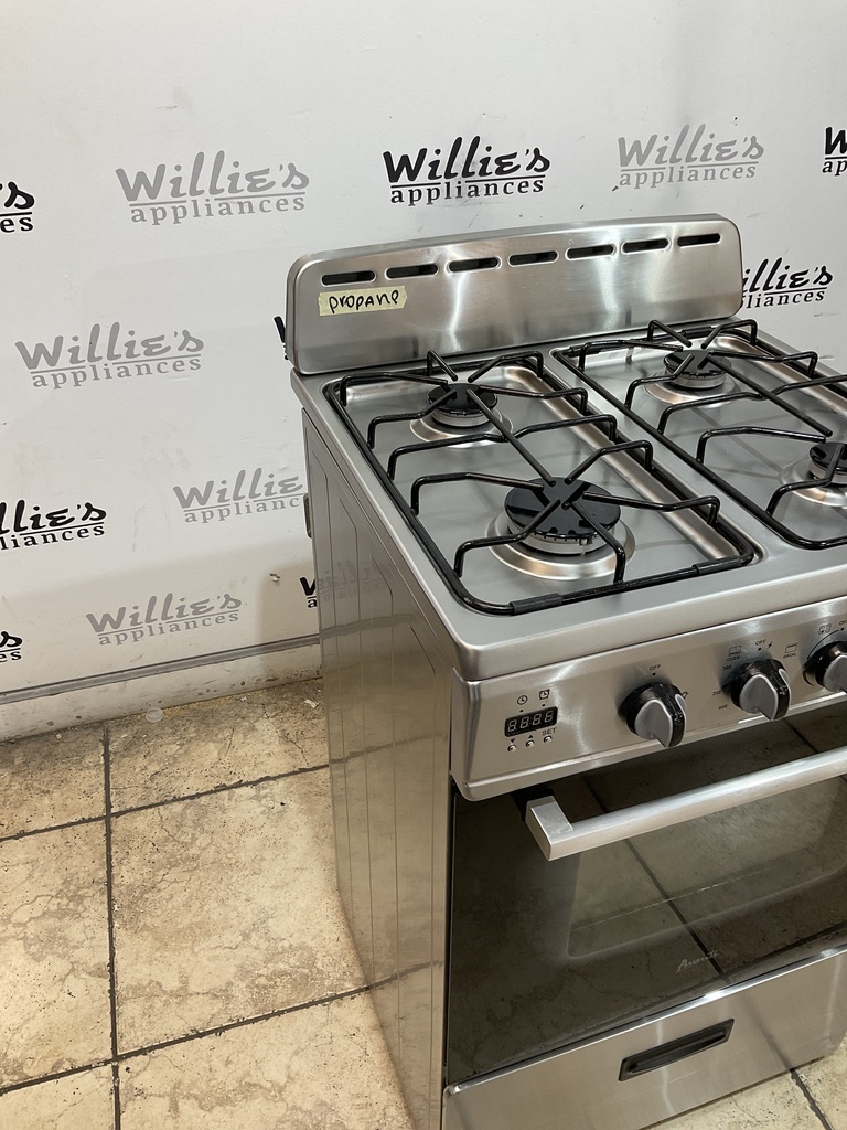 Avanti Used Gas Propane Stove 23 1/2” (Stainless Steel) 