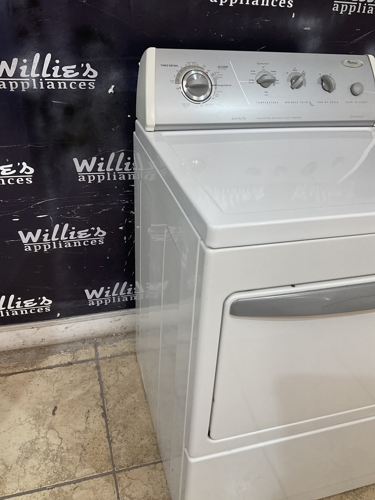 Whirlpool Used Electric Dryer 220volts (30 AMP) 29inches {3 prong} (White) 