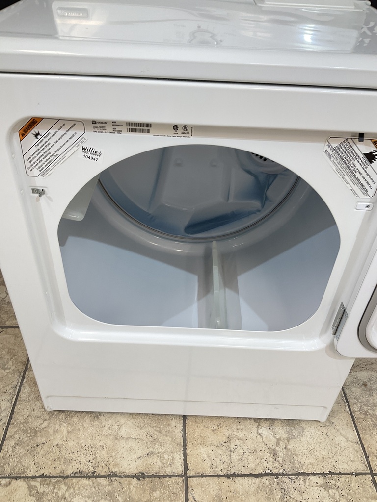 Maytag Used Electric Dryer 220volts (30 AMP) 29inches {4 prong} (white) 