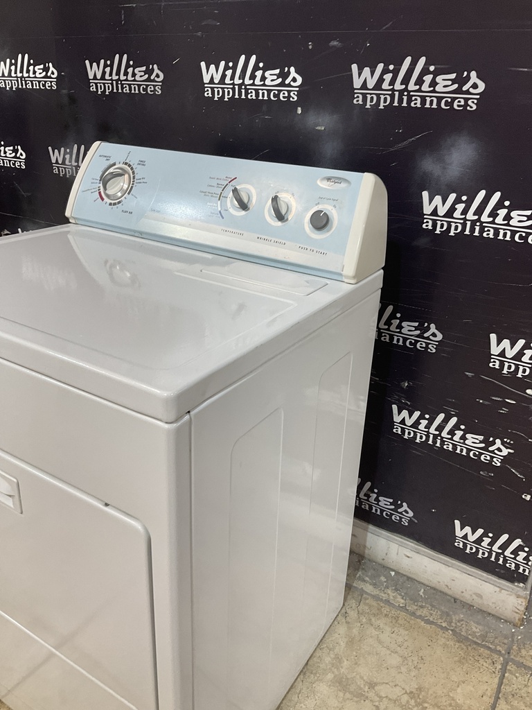 Whirlpool Used Electric Dryer 220volts (30 AMP) 29inches {3 prong} (White) 